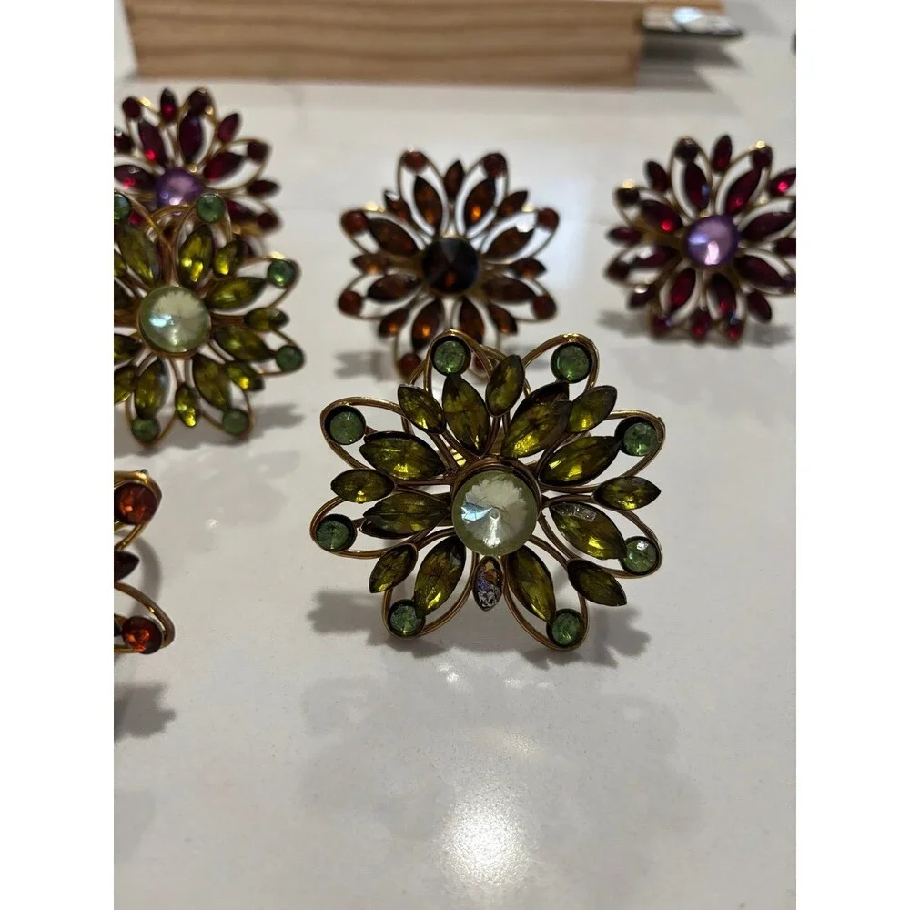 Pier One Vintage Jeweled Floral Pier 1 Imports Napkin Holders